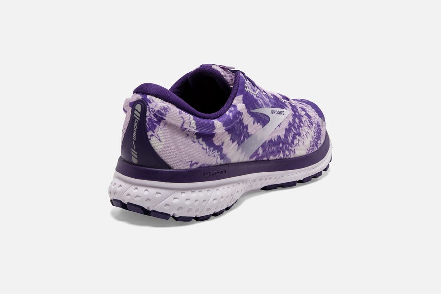 Brooks Ghost 13 Road Running Shoes Womens Purple/Silver/Black 680134-TGY